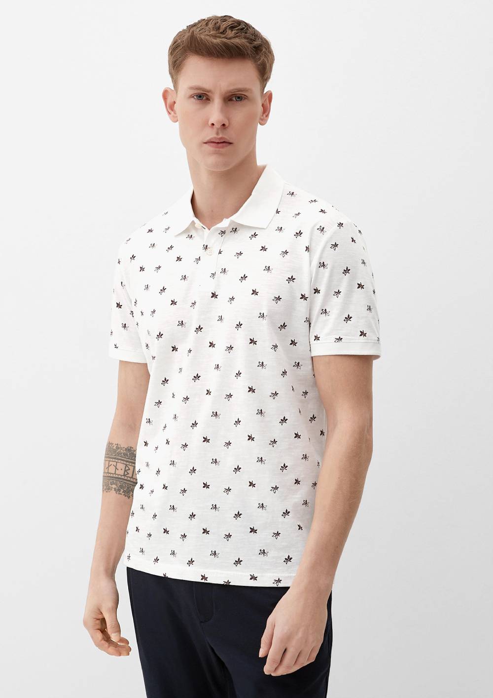 S.Oliver Poloshirt Mit Allover-Print