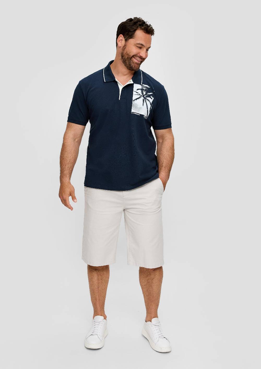 S.Oliver Poloshirt Mit Frontprint
