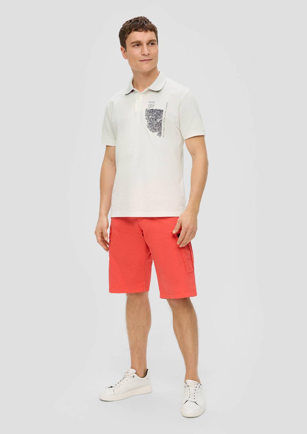 S.Oliver Poloshirt Mit Grafik-Print