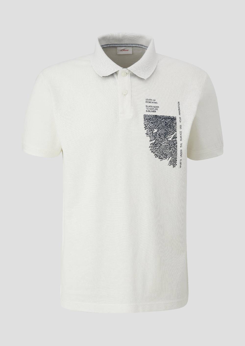 S.Oliver Poloshirt Mit Grafik-Print
