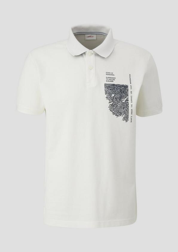 s.Oliver Poloshirt mit Grafik-Print
