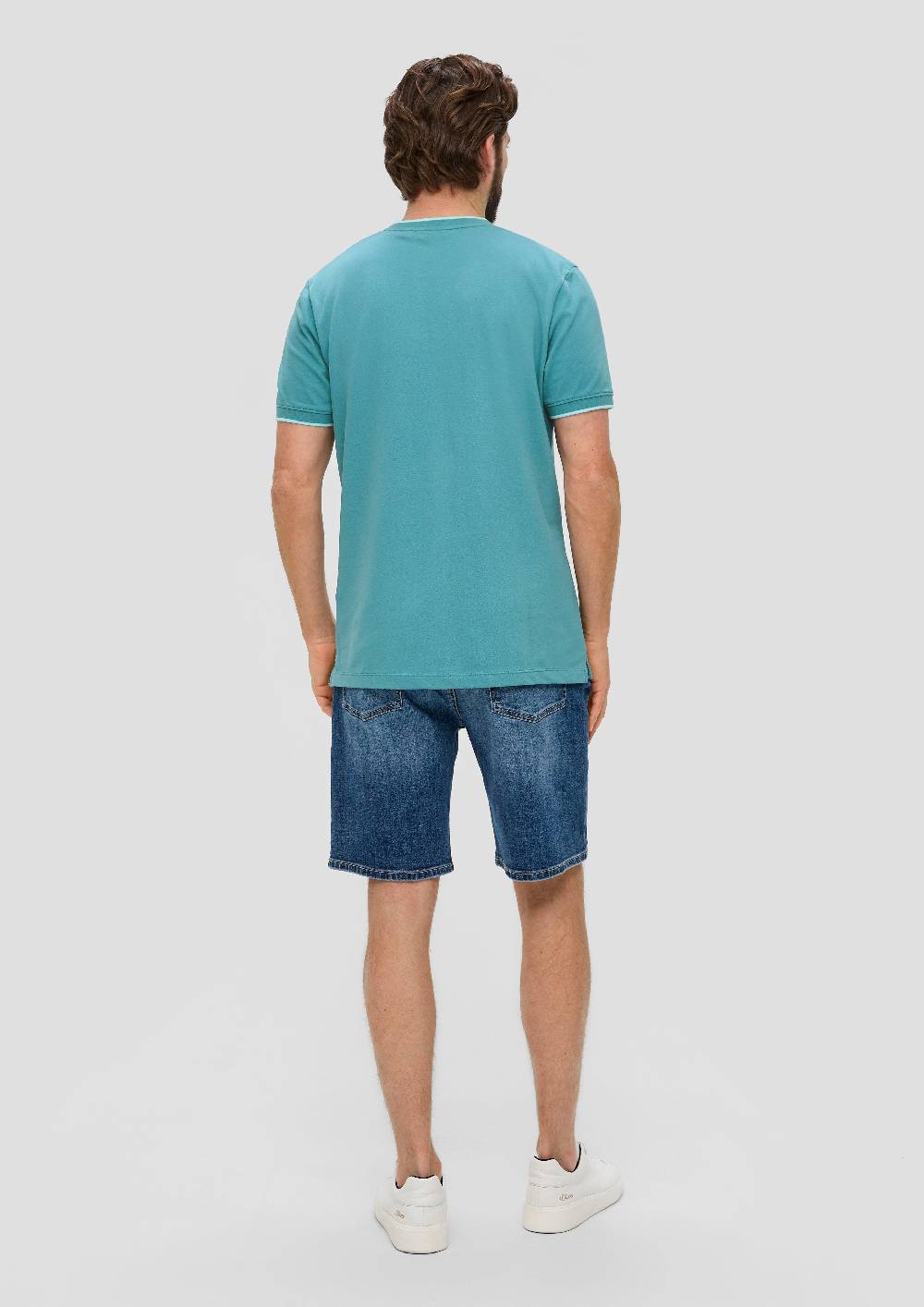 S.Oliver Poloshirt Mit Henleyausschnitt