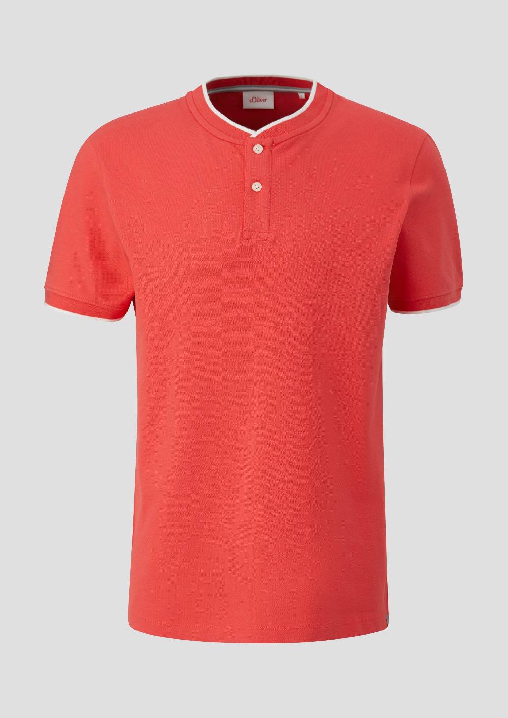 S.Oliver Poloshirt Mit Henleyausschnitt