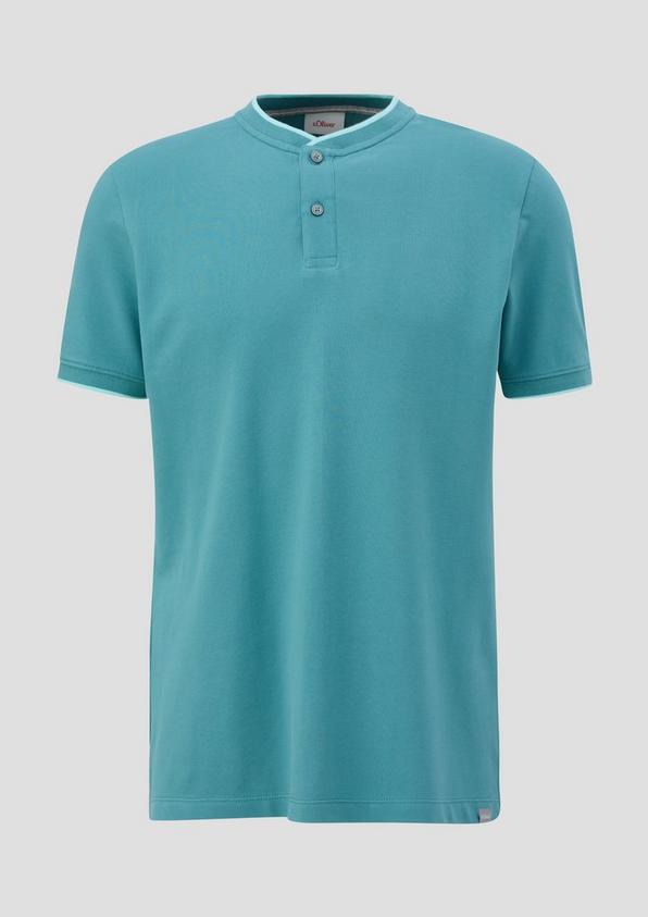 s.Oliver Poloshirt mit Henleyausschnitt
