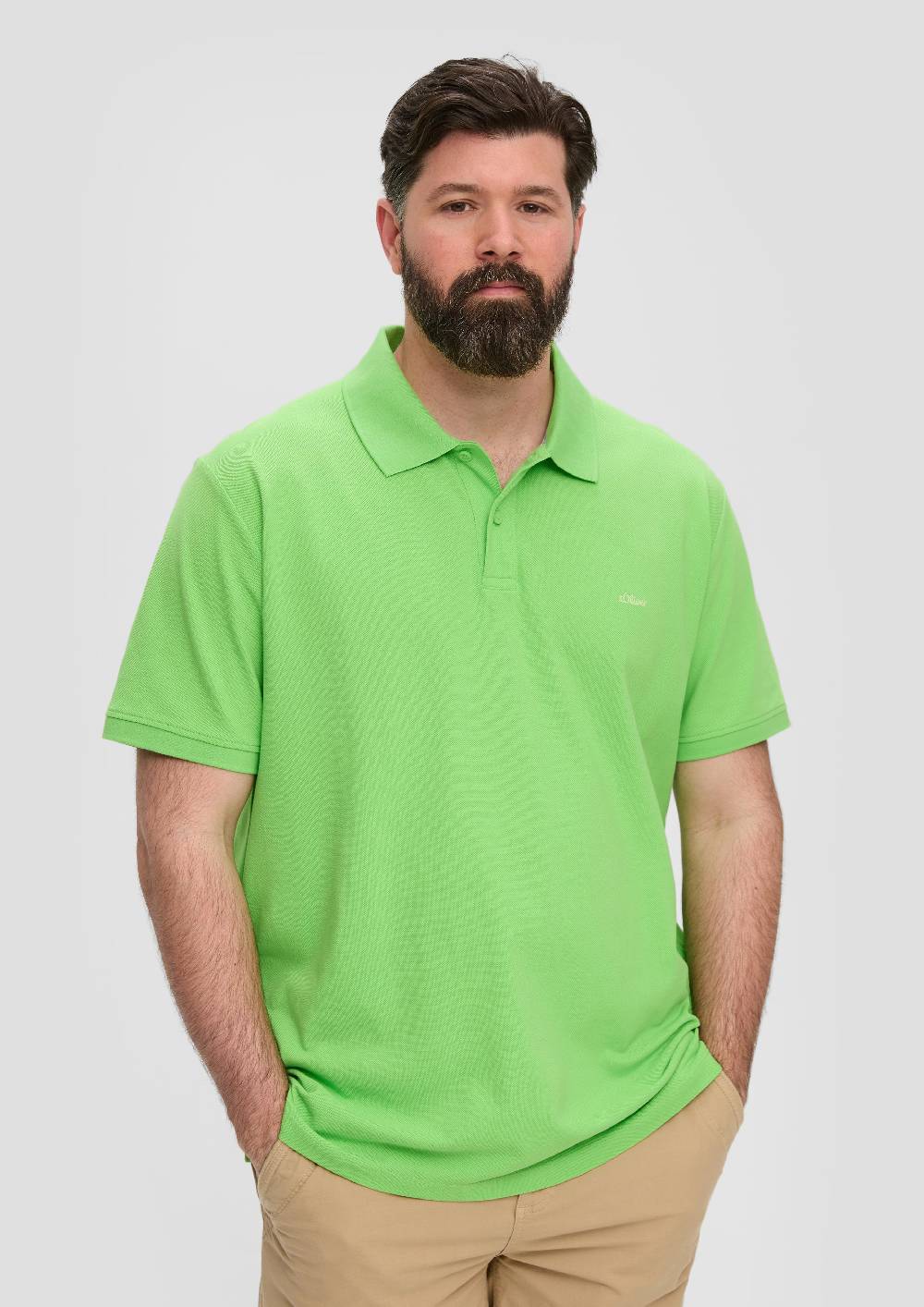 S.Oliver Poloshirt Mit Kleinem Label-Print