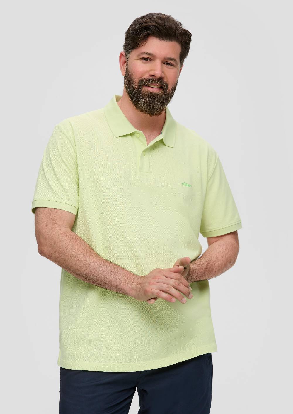 S.Oliver Poloshirt Mit Kleinem Label-Print
