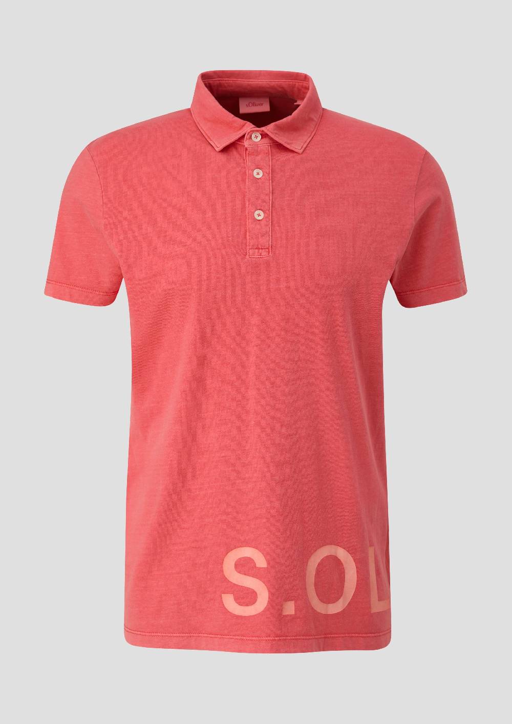S.Oliver Poloshirt Mit Label-Print