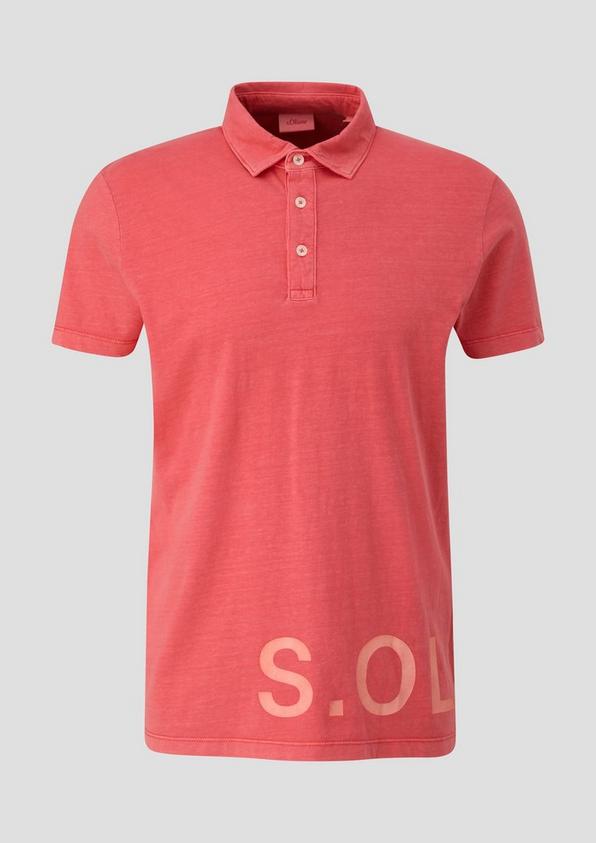 s.Oliver Poloshirt mit Label-Print