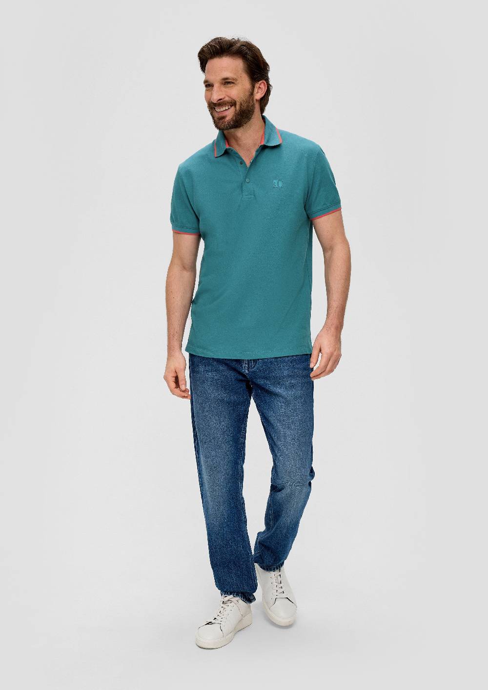 S.Oliver Poloshirt Mit Logo
