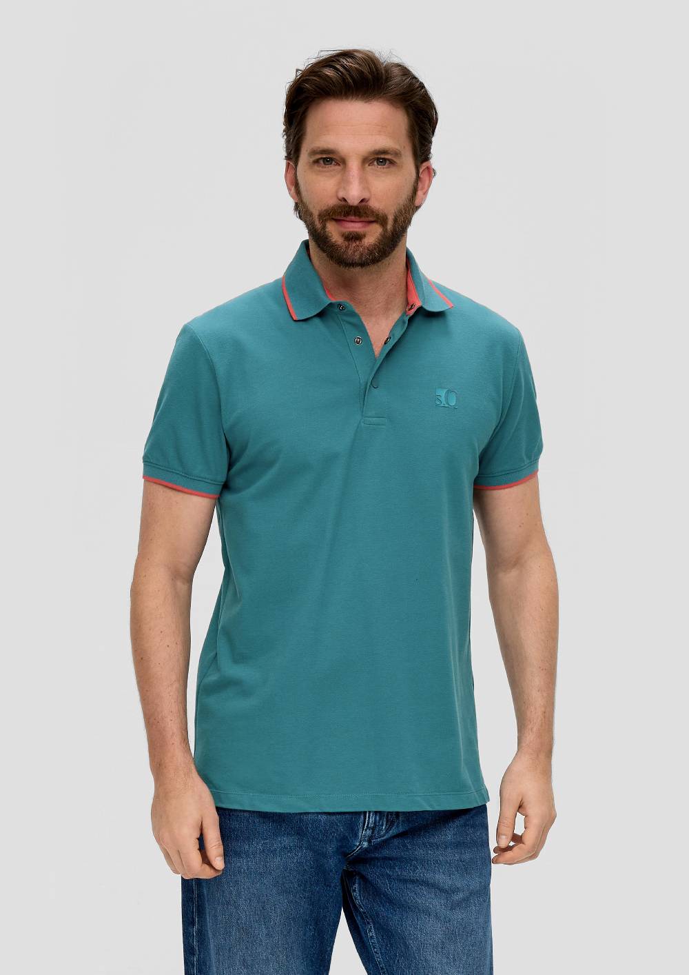 S.Oliver Poloshirt Mit Logo