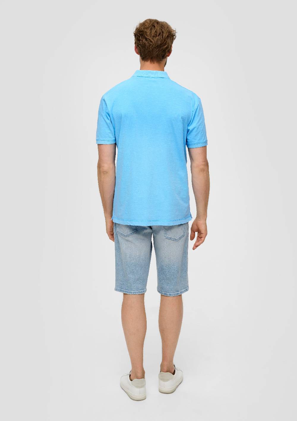 S.Oliver Poloshirt Mit Logo-Detail Und Garment Dye