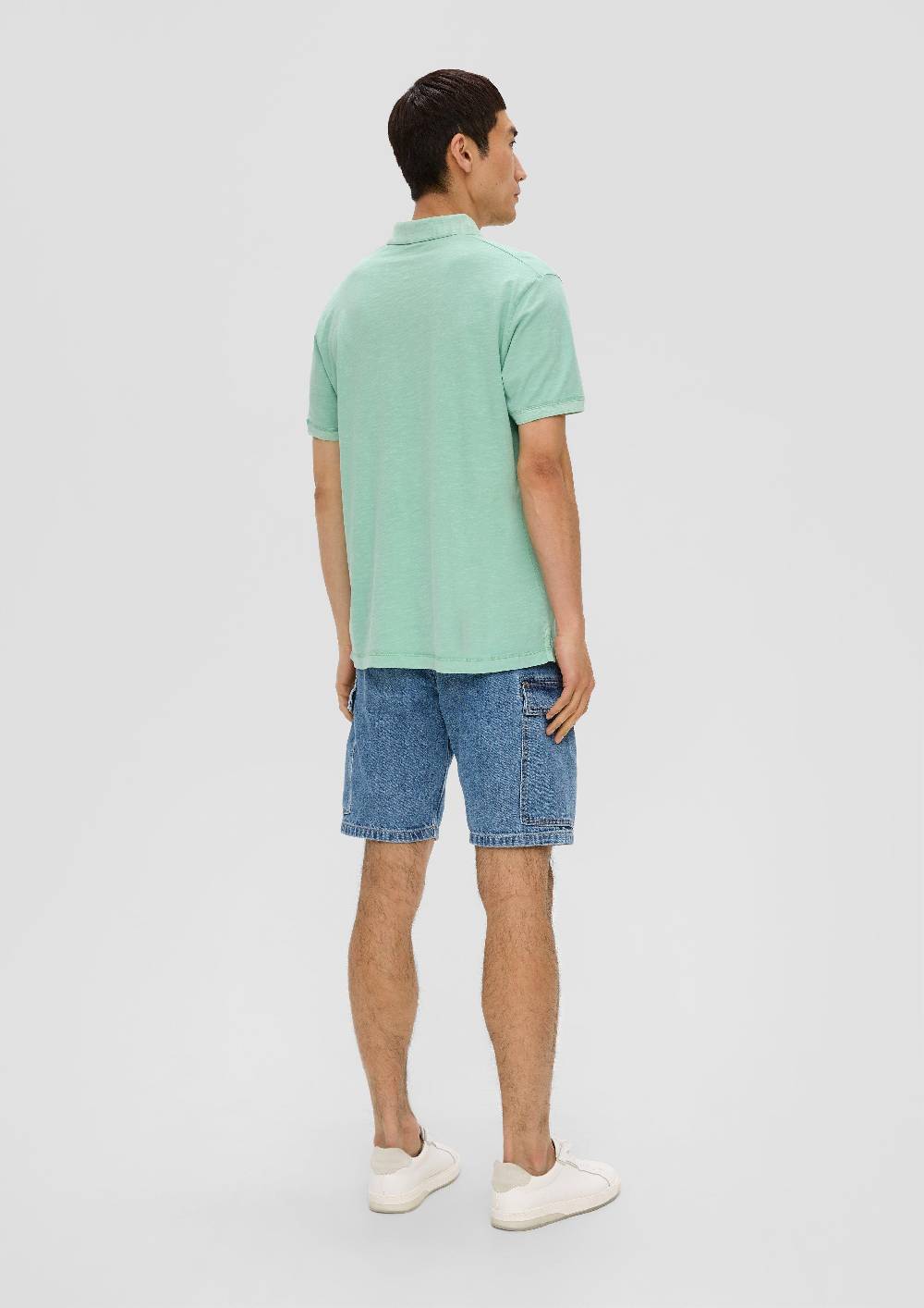 S.Oliver Poloshirt Mit Logo-Detail Und Garment Dye