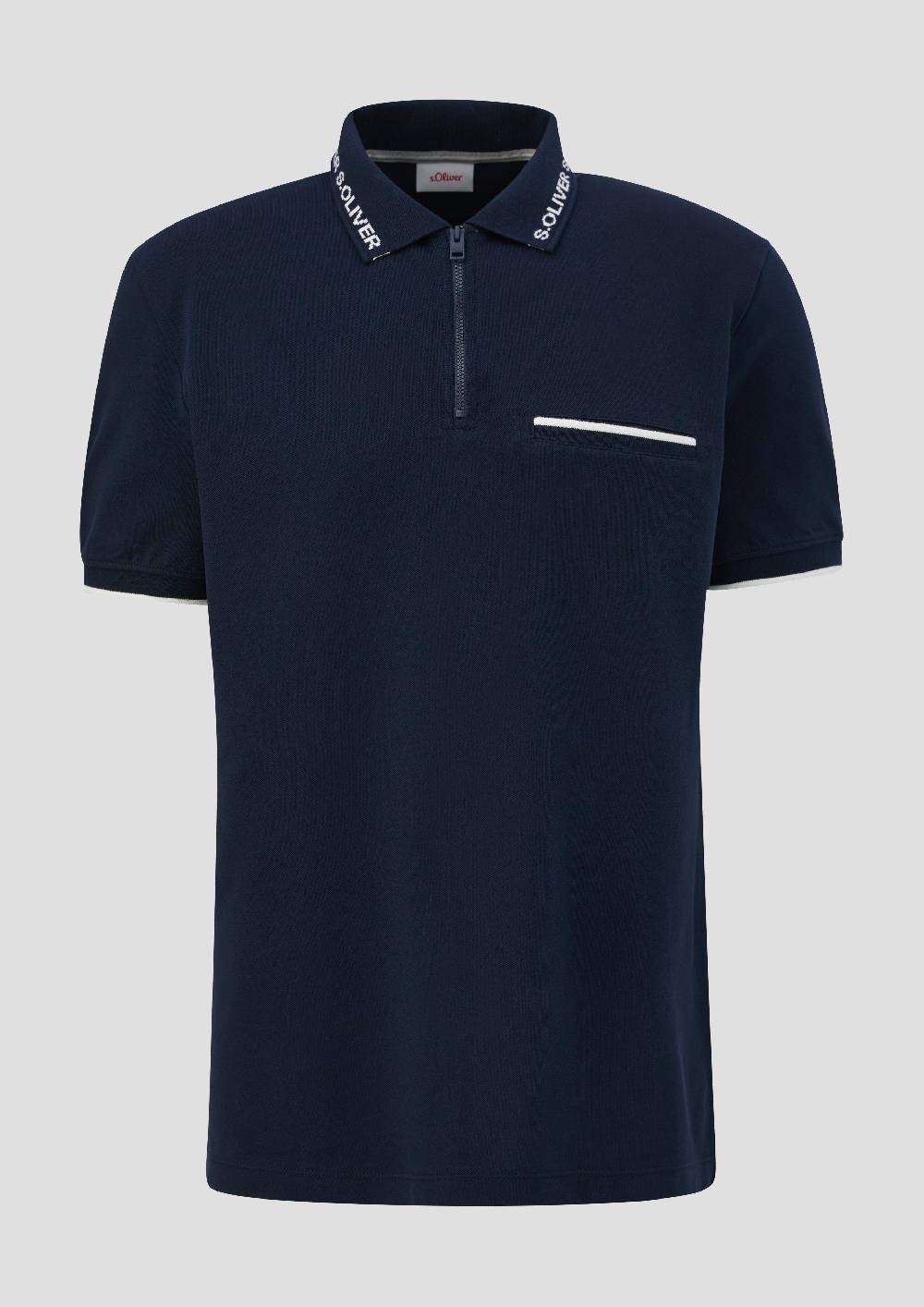 S.Oliver Poloshirt Mit Logo-Kragen