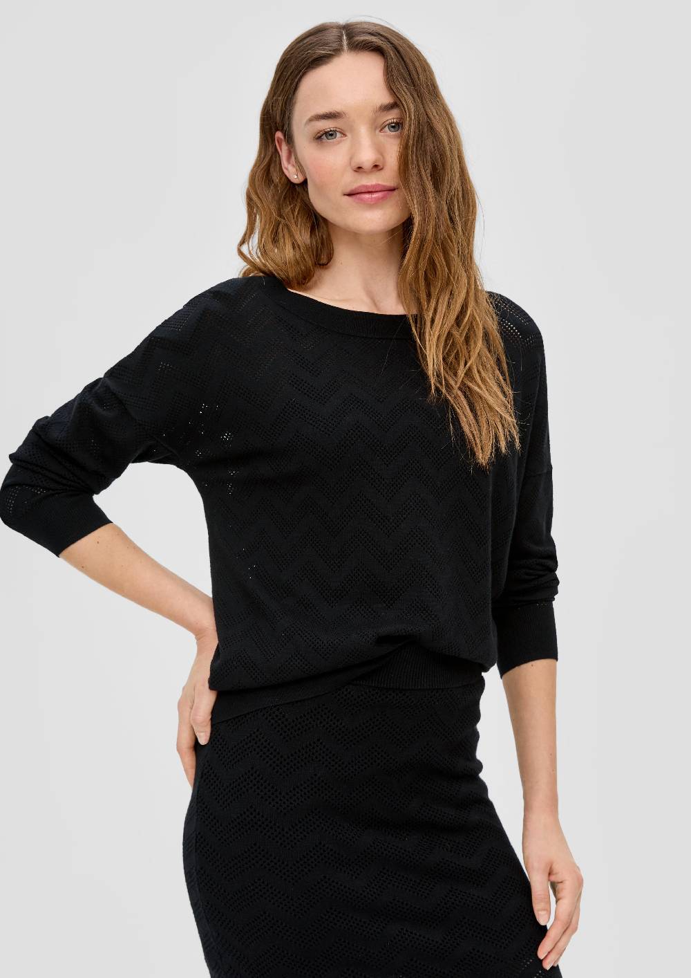 S.Oliver Pullover Mit Ajourmuster