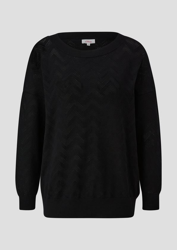 s.Oliver Pullover mit Ajourmuster
