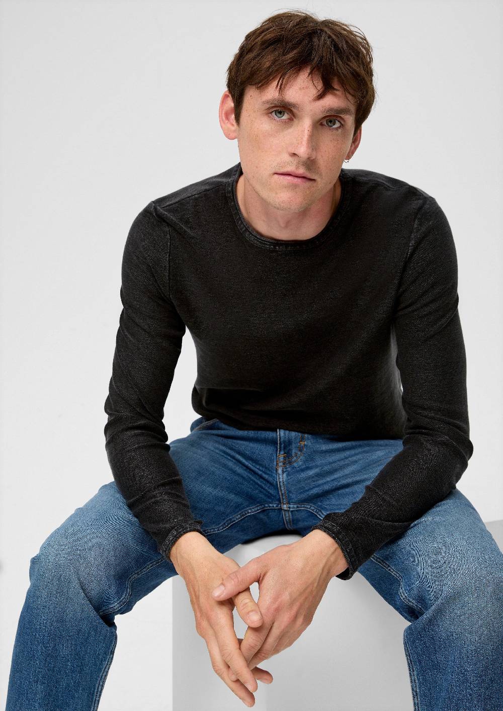 S.Oliver Pullover Mit Garment Dye