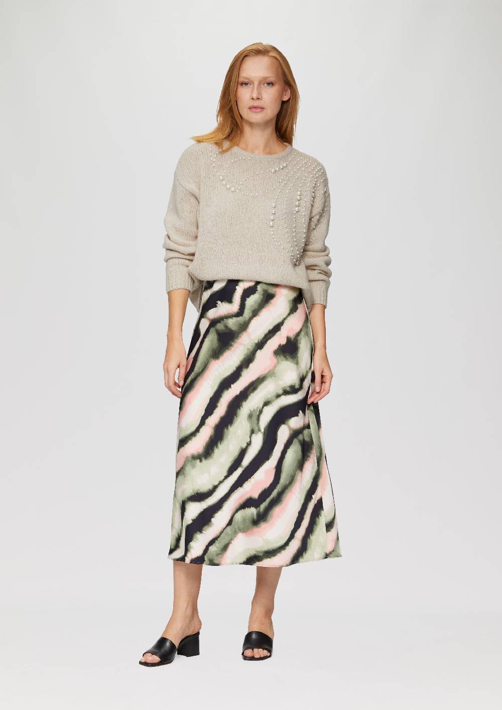 S.Oliver Pullover Mit Perlen-Besatz