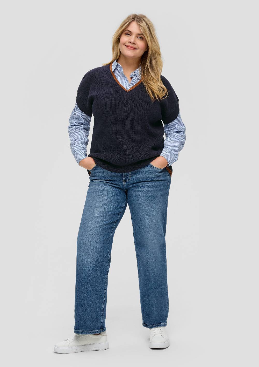 S.Oliver Pullover Mit V-Ausschnitt