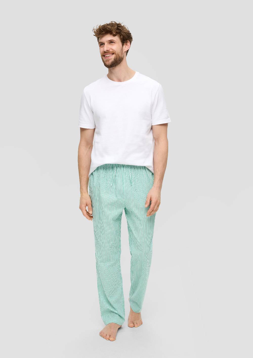 S.Oliver Pyjama-Hose Aus Reiner Baumwolle