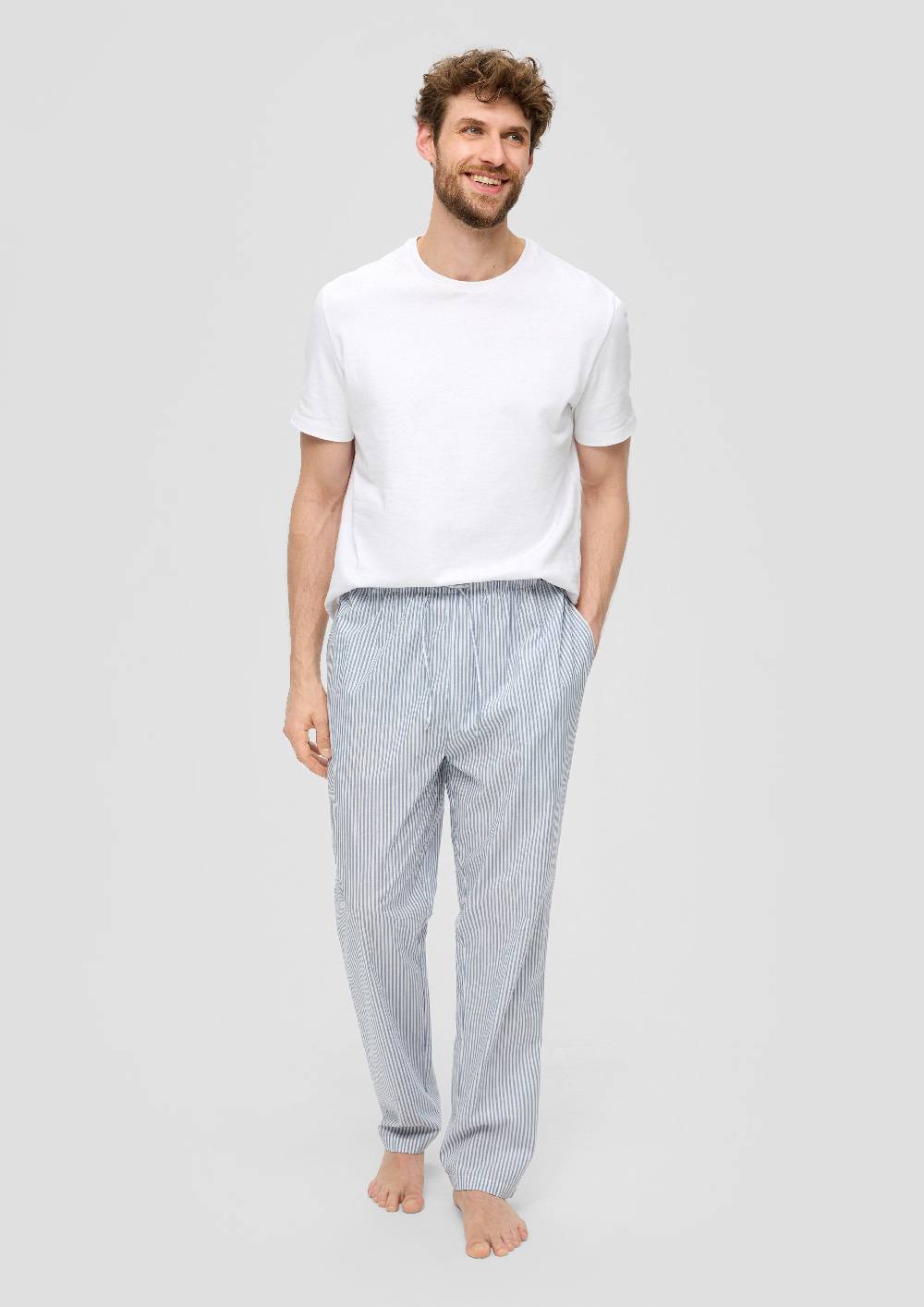 S.Oliver Pyjama-Hose Aus Reiner Baumwolle