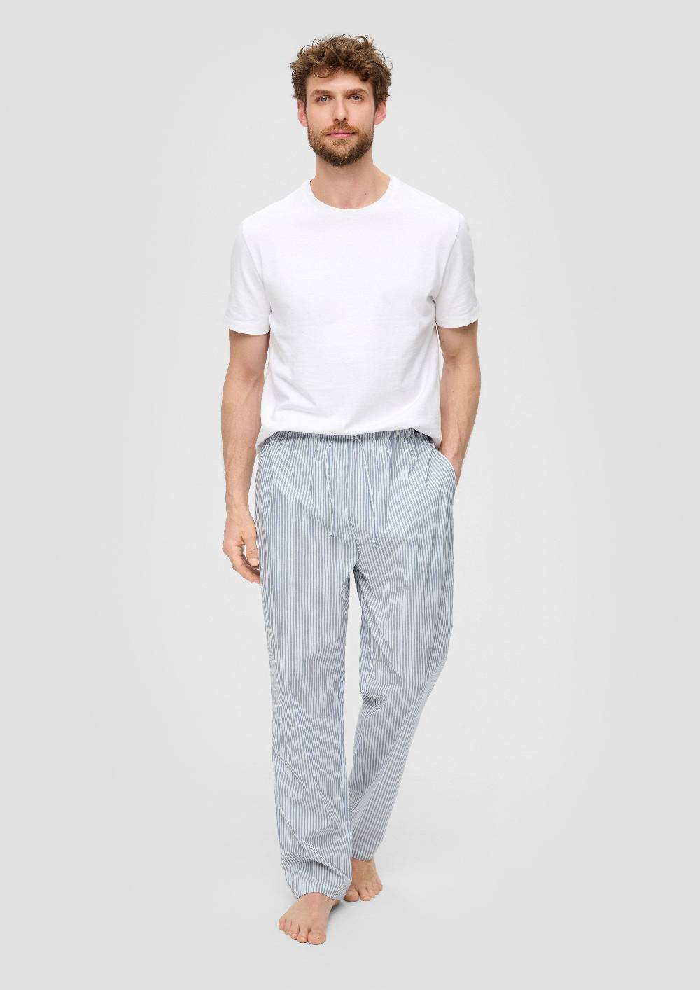 S.Oliver Pyjama-Hose Aus Reiner Baumwolle