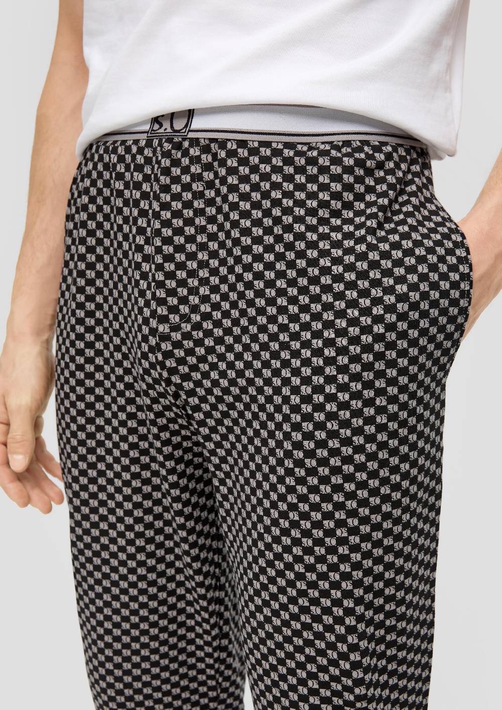 S.Oliver Pyjama-Hose In Feiner Musterung