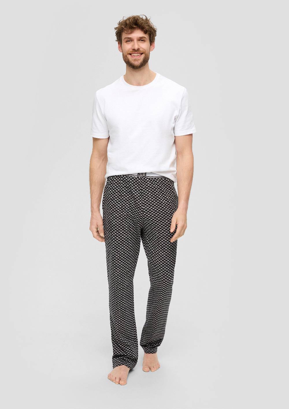 S.Oliver Pyjama-Hose In Feiner Musterung