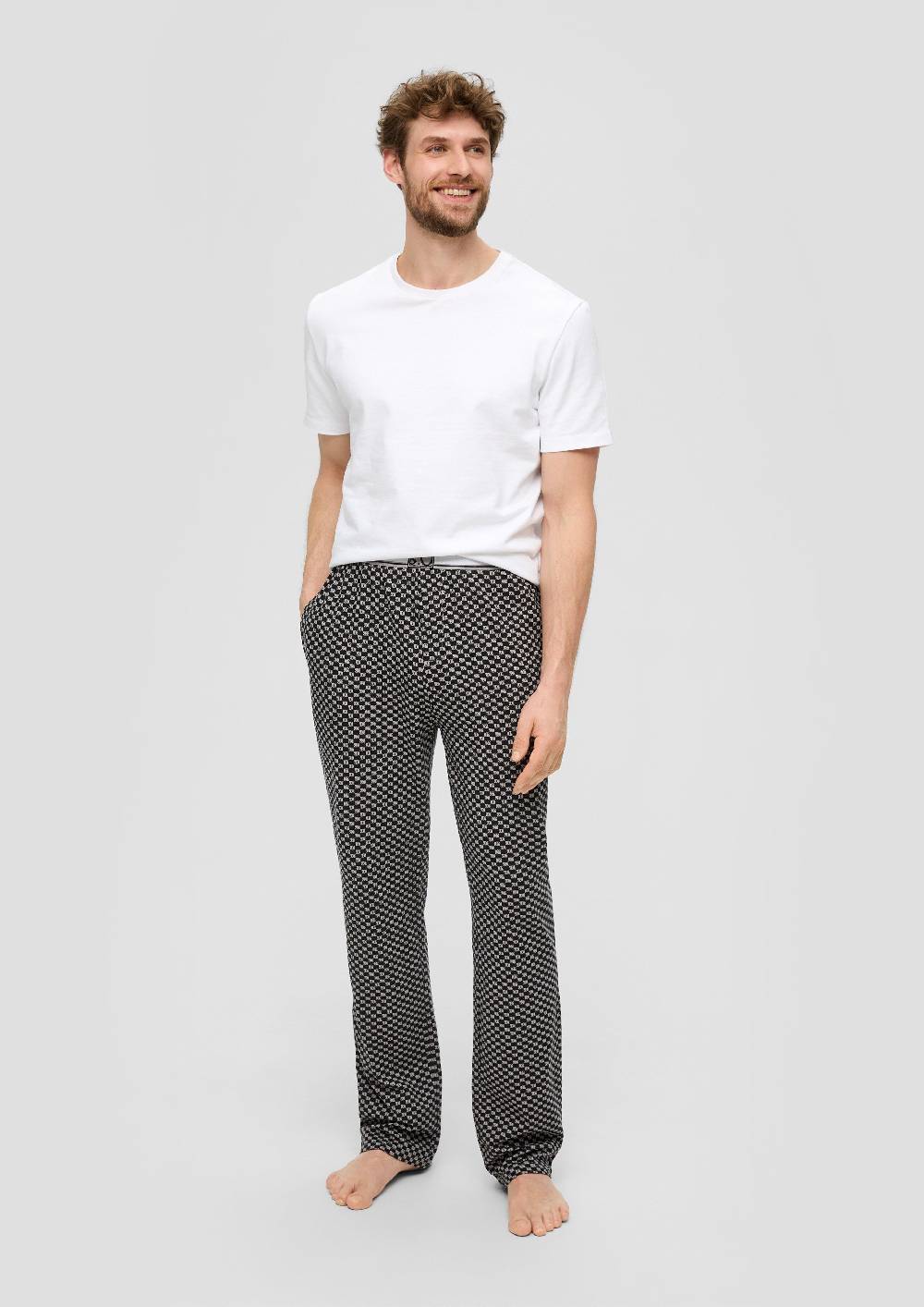 S.Oliver Pyjama-Hose In Feiner Musterung
