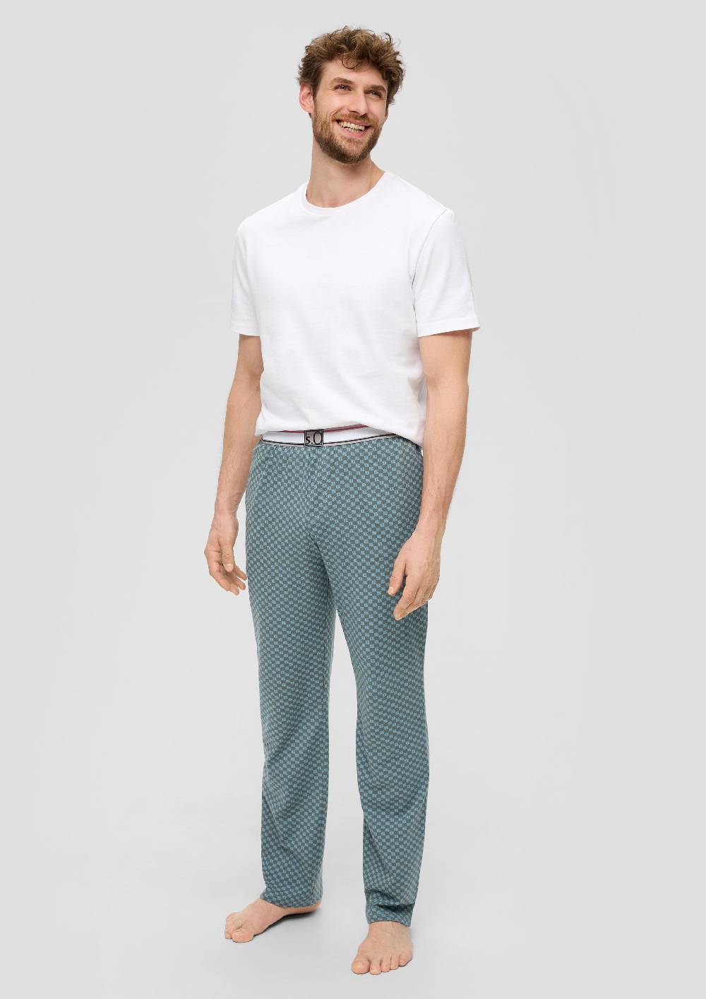 S.Oliver Pyjama-Hose In Feiner Musterung