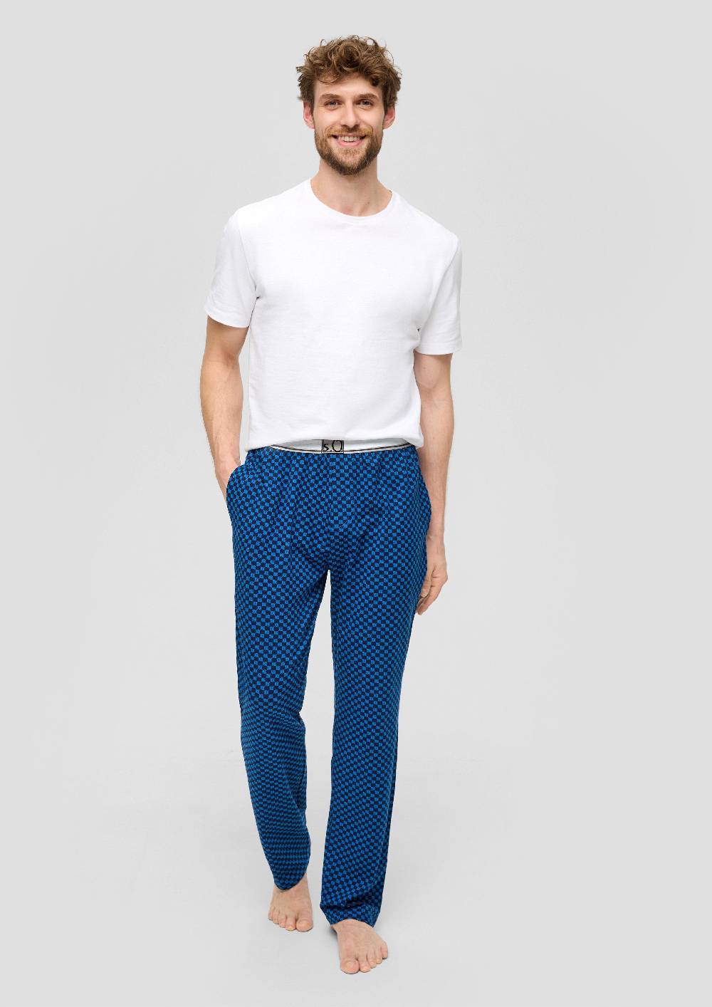 S.Oliver Pyjama-Hose In Feiner Musterung