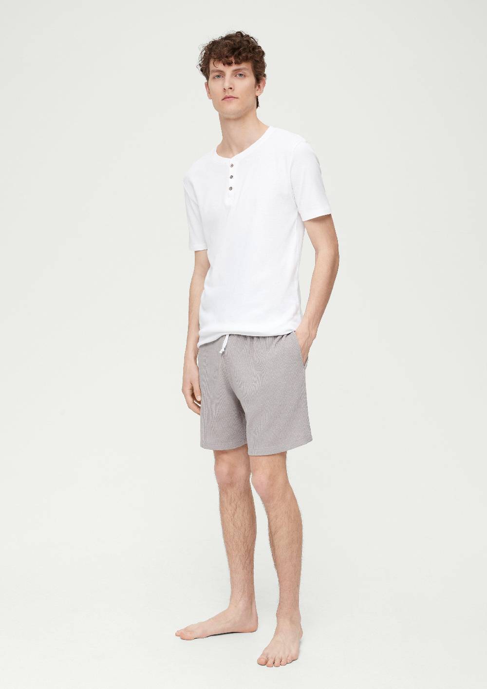 S.Oliver Pyjama-Hose Mit Waffelstruktur