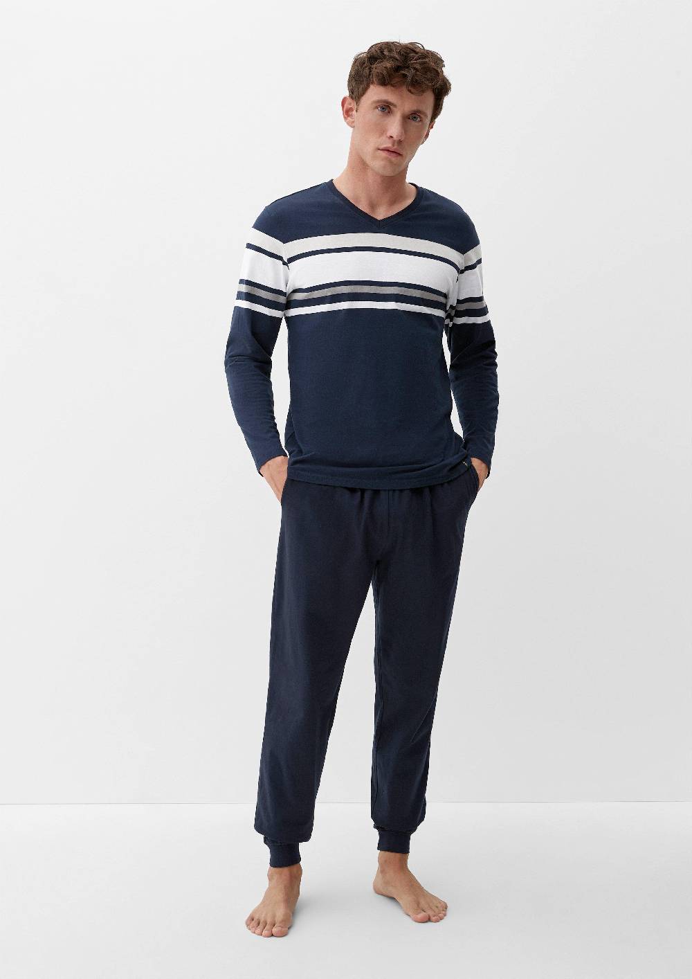 S.Oliver Pyjama Mit Streifen