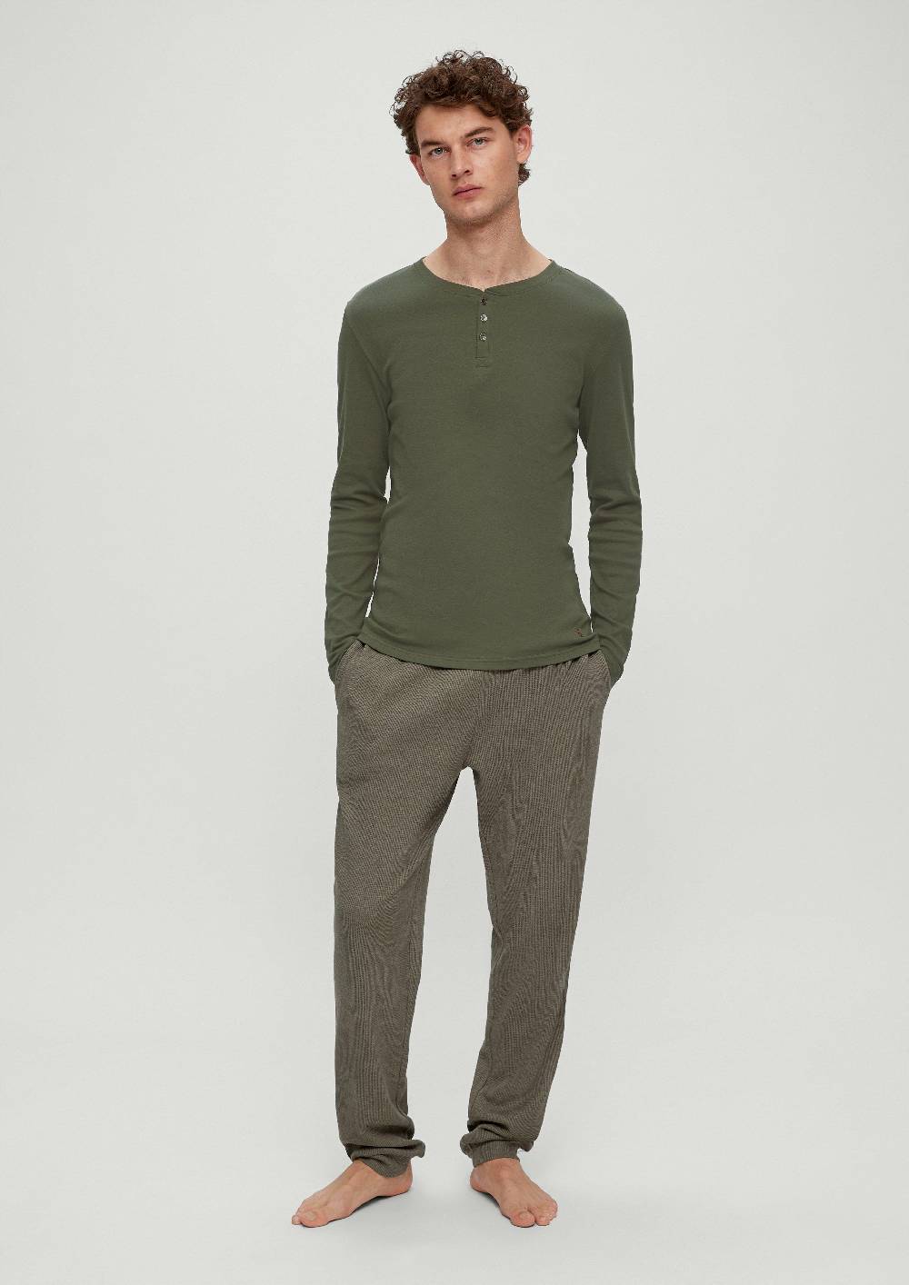 S.Oliver Pyjama-Shirt Aus Baumwolle
