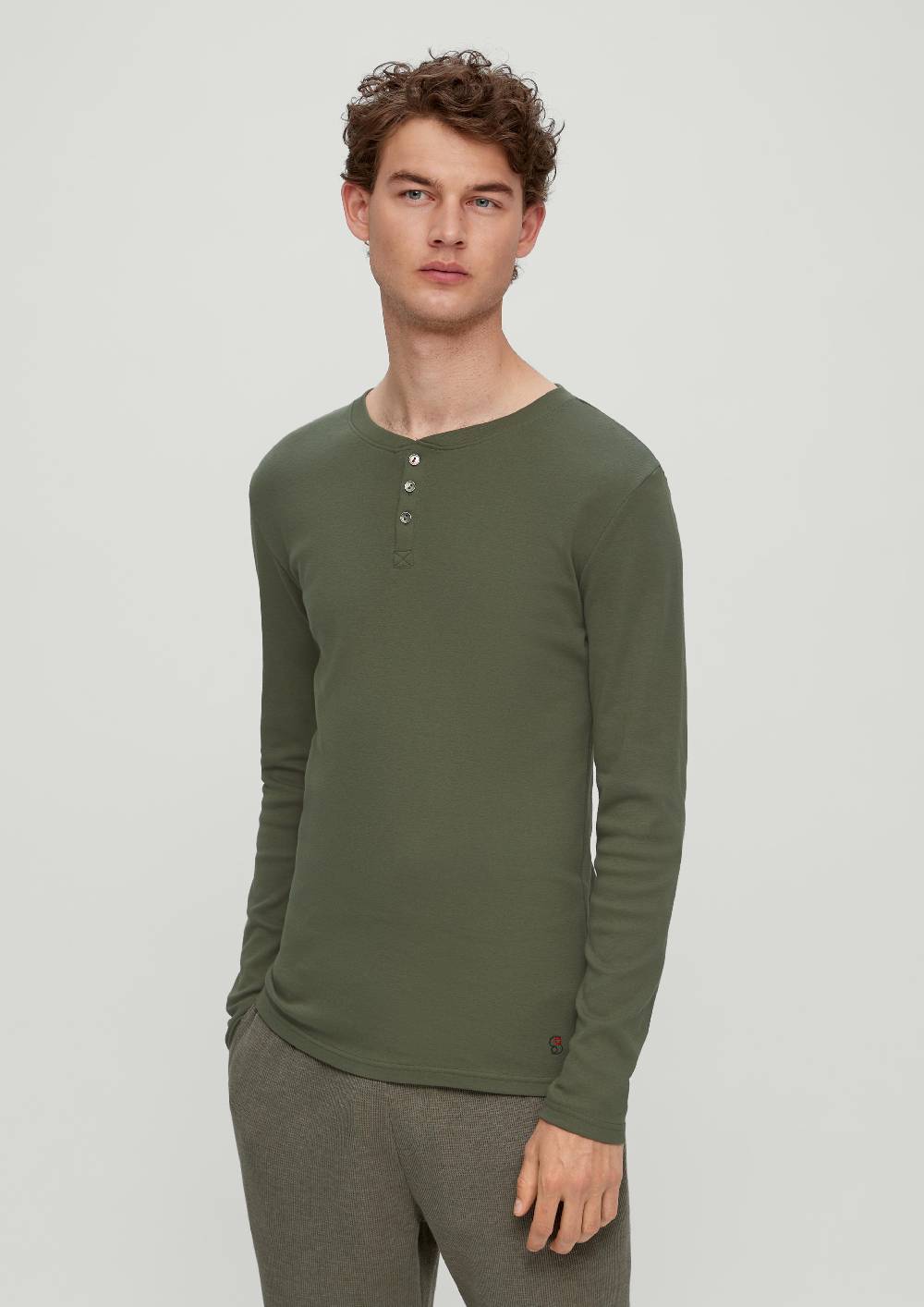 S.Oliver Pyjama-Shirt Aus Baumwolle