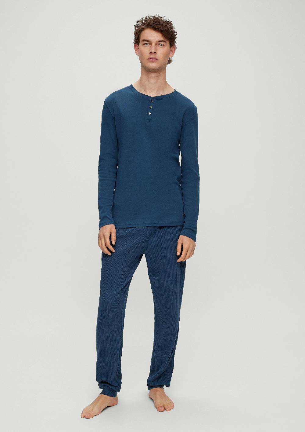 S.Oliver Pyjama-Shirt Aus Baumwolle