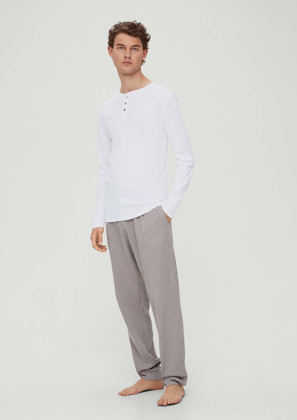S.Oliver Pyjama-Shirt Aus Baumwolle