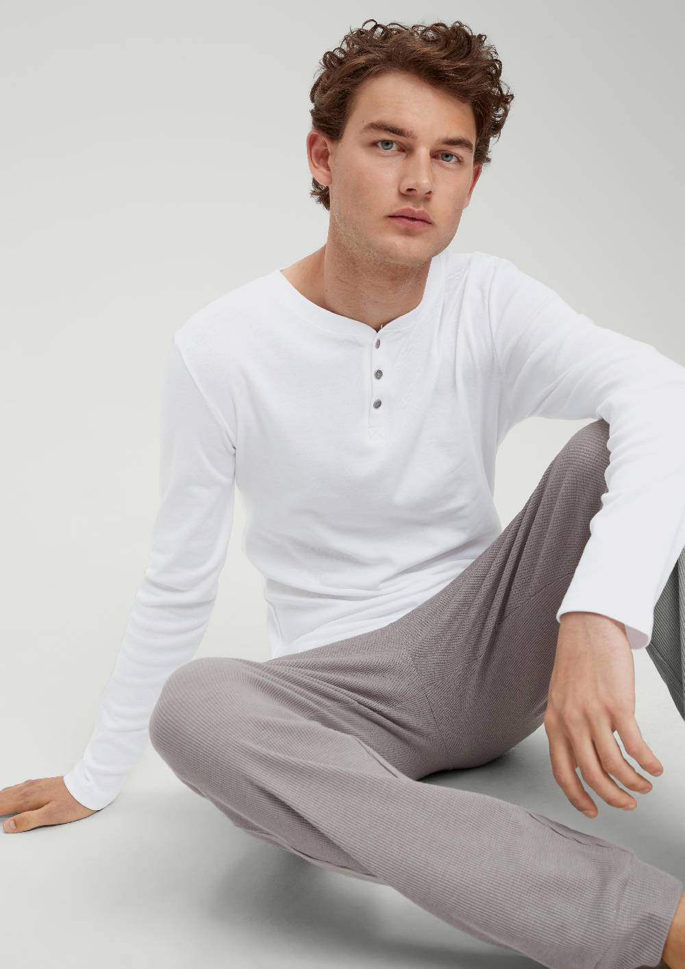 S.Oliver Pyjama-Shirt Aus Baumwolle