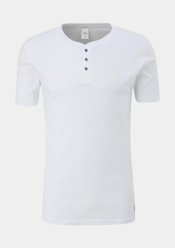 s.Oliver Pyjama-Shirt mit Knopfleiste