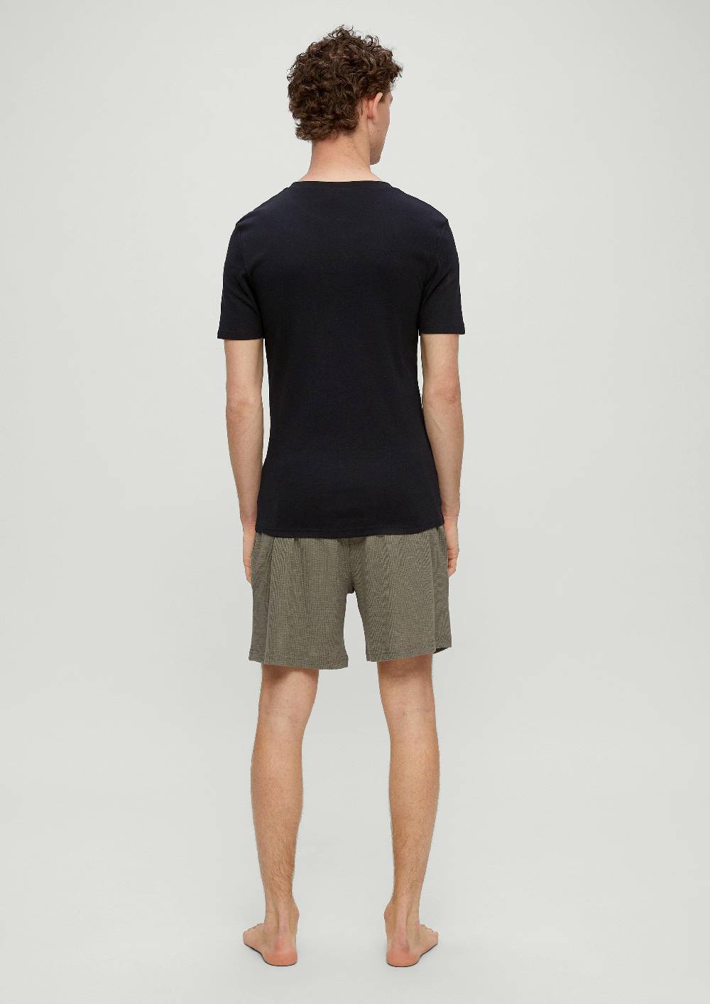 S.Oliver Pyjama-Shirt Mit Knopfleiste