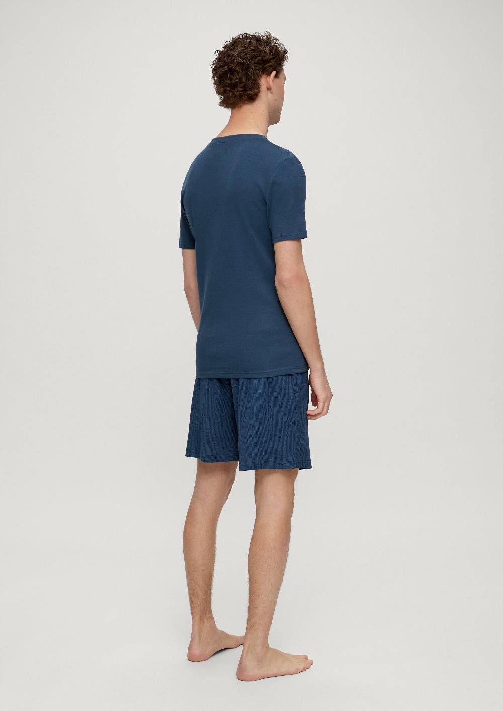 S.Oliver Pyjama-Shirt Mit Knopfleiste