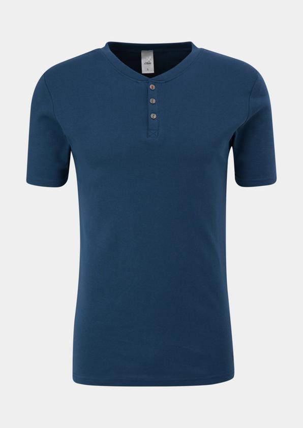 s.Oliver Pyjama-Shirt mit Knopfleiste