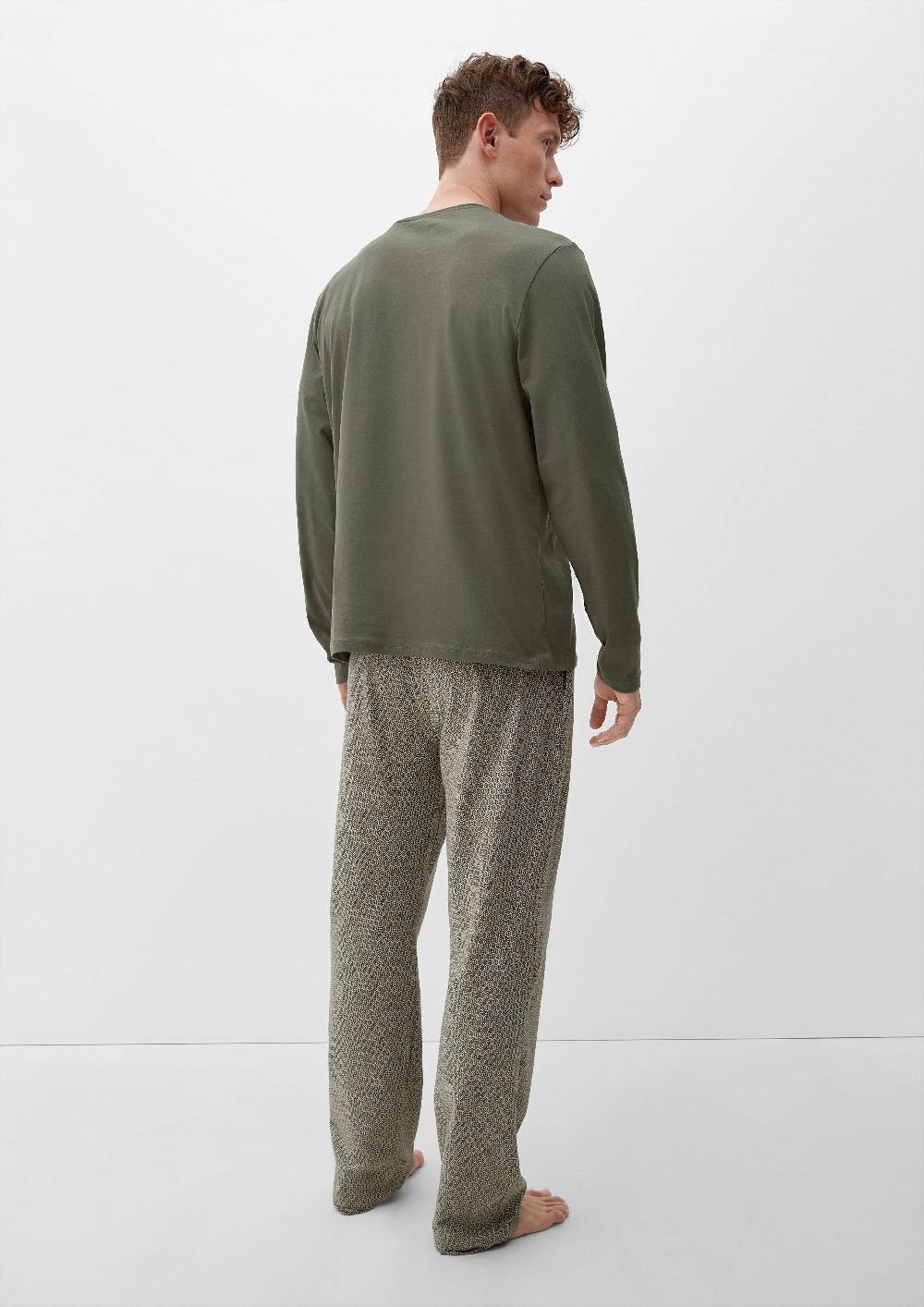 S.Oliver Pyjama-Shirt Mit Schriftprint