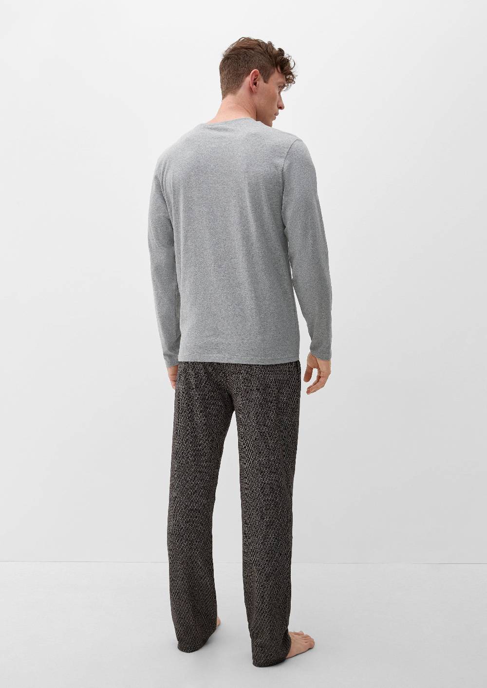 S.Oliver Pyjama-Shirt Mit Schriftprint
