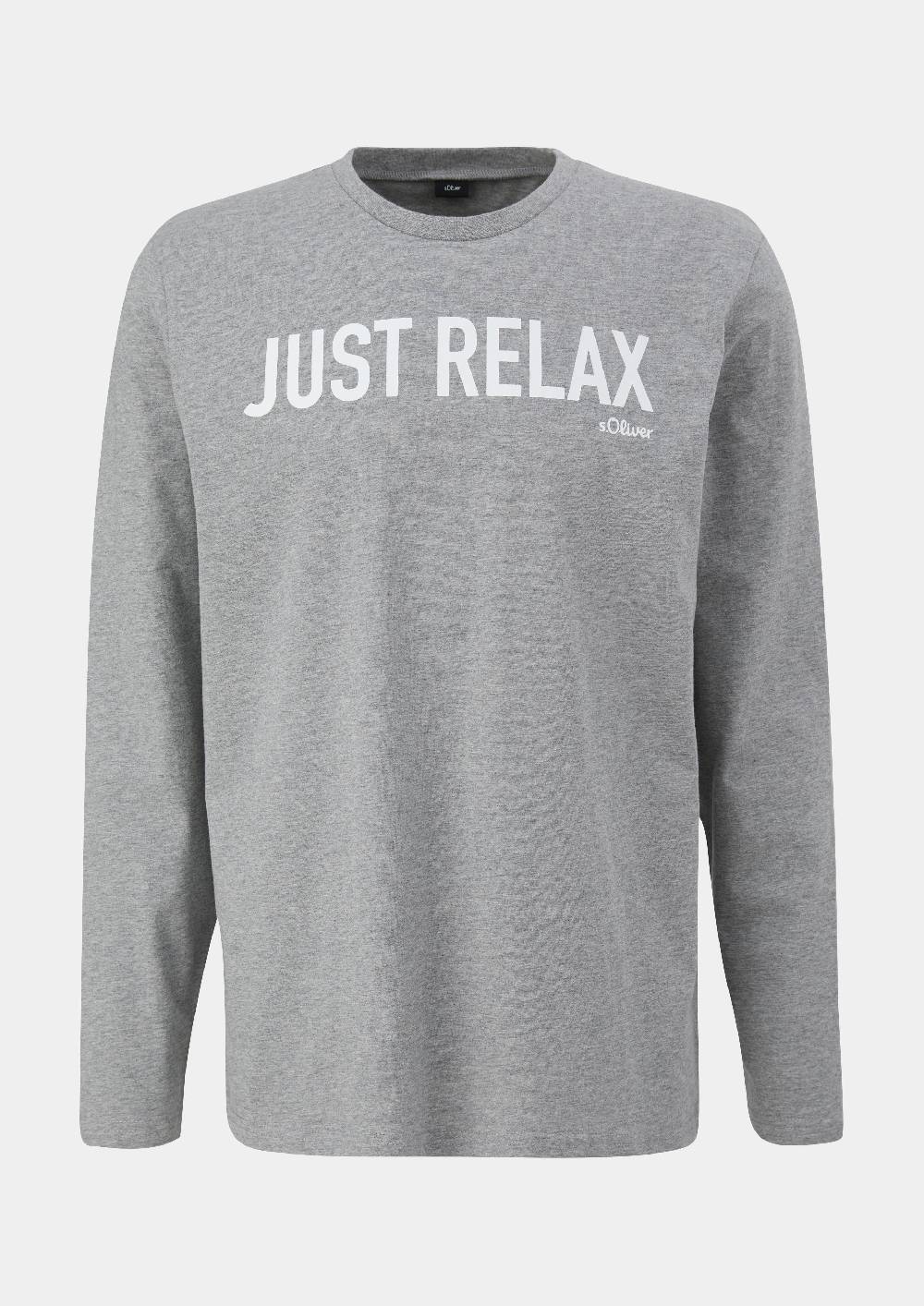 S.Oliver Pyjama-Shirt Mit Schriftprint