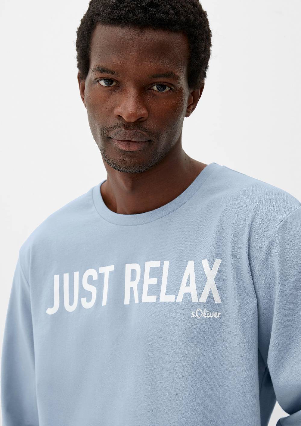 S.Oliver Pyjama-Shirt Mit Schriftprint