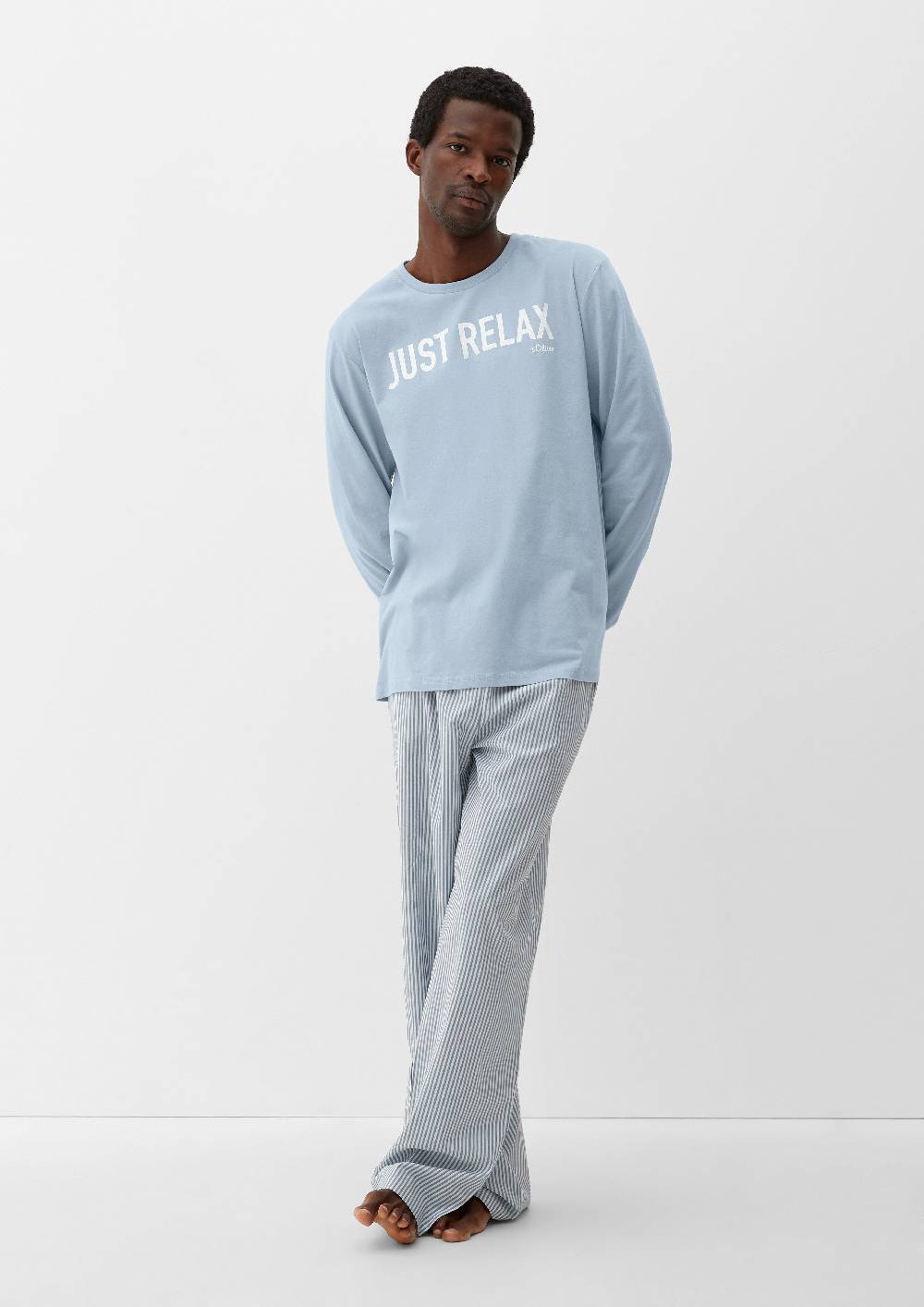 S.Oliver Pyjama-Shirt Mit Schriftprint