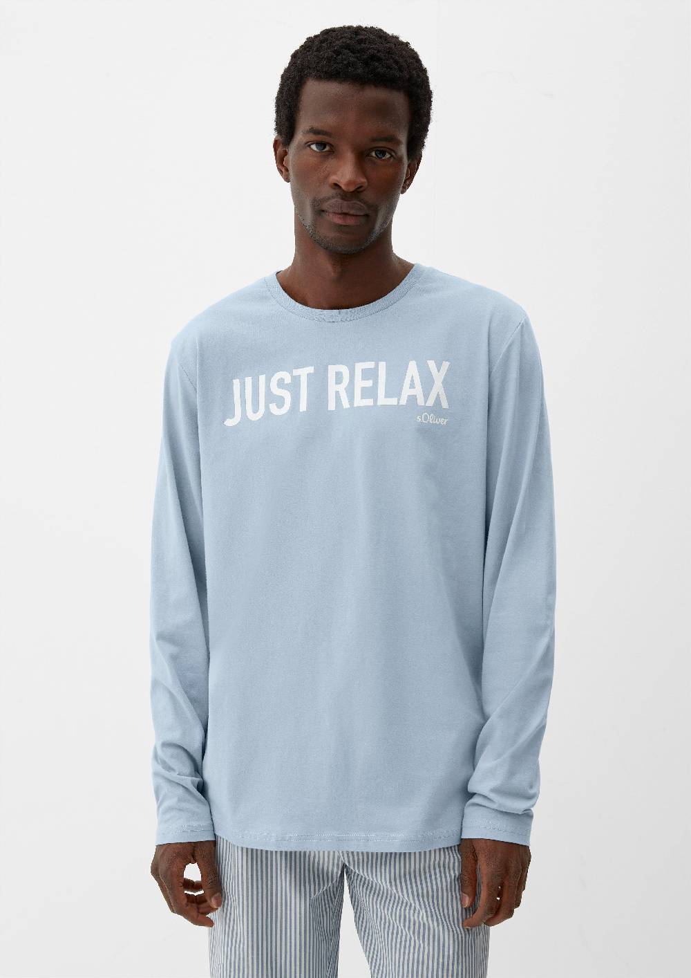 S.Oliver Pyjama-Shirt Mit Schriftprint