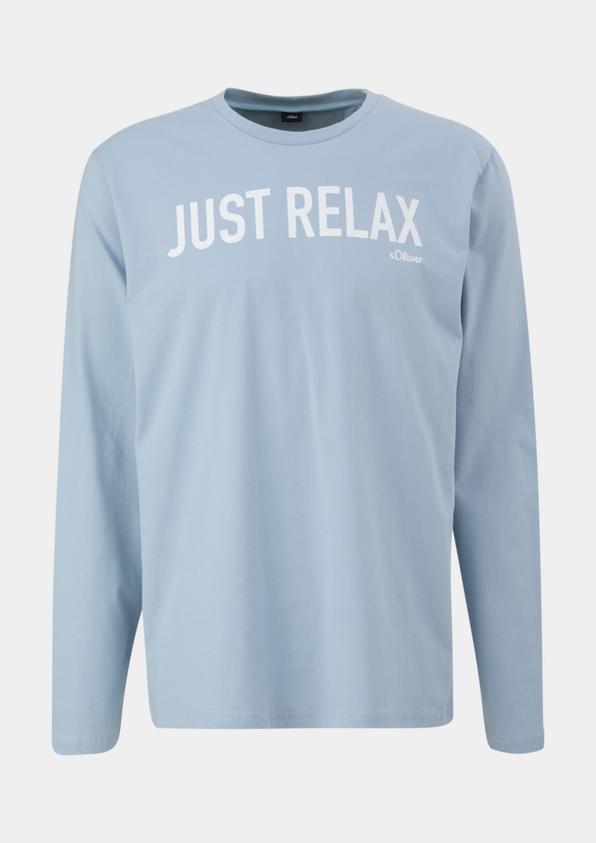 s.Oliver Pyjama-Shirt mit Schriftprint