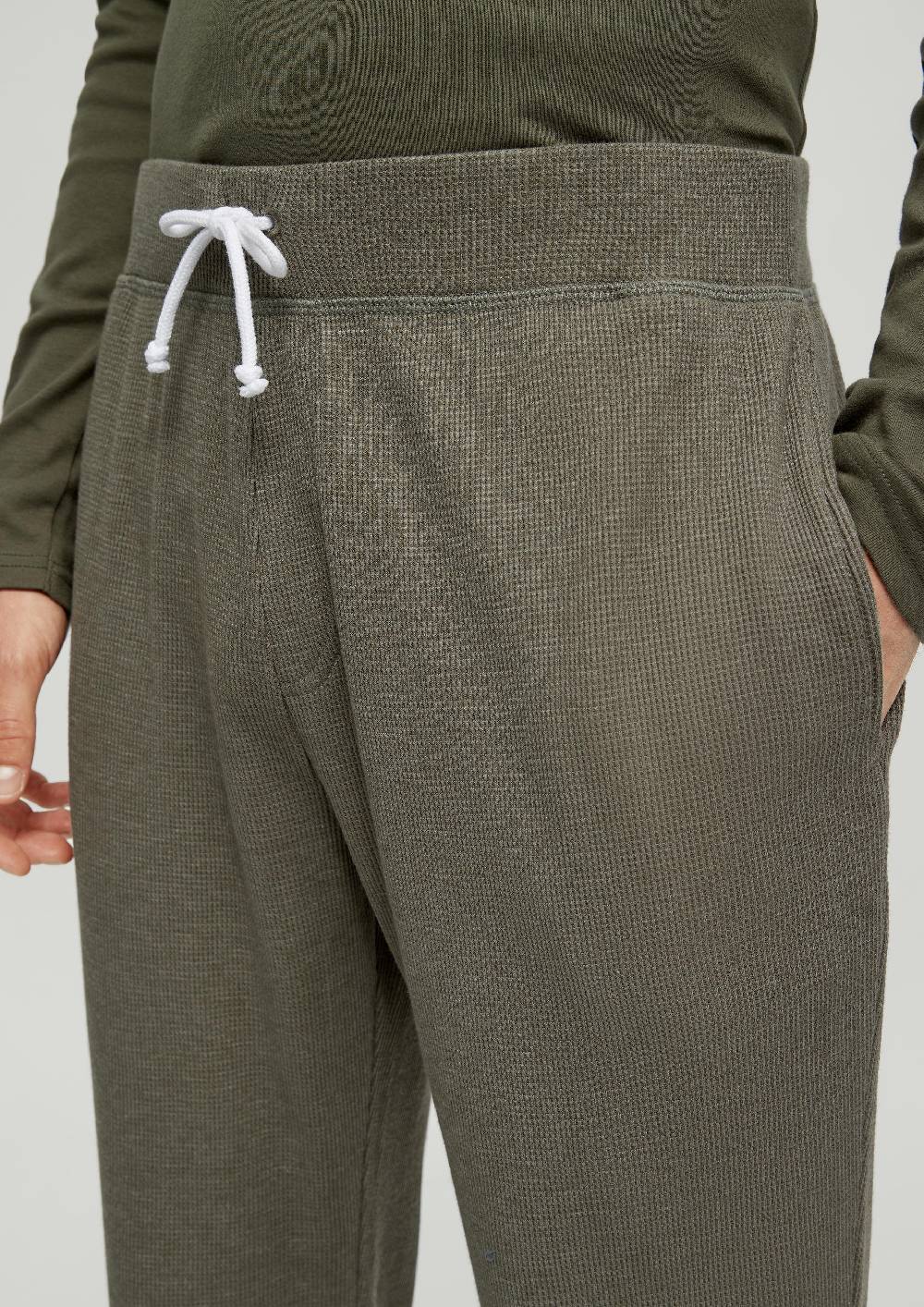 S.Oliver Pyjamahose Mit Waffelpiqué-Struktur