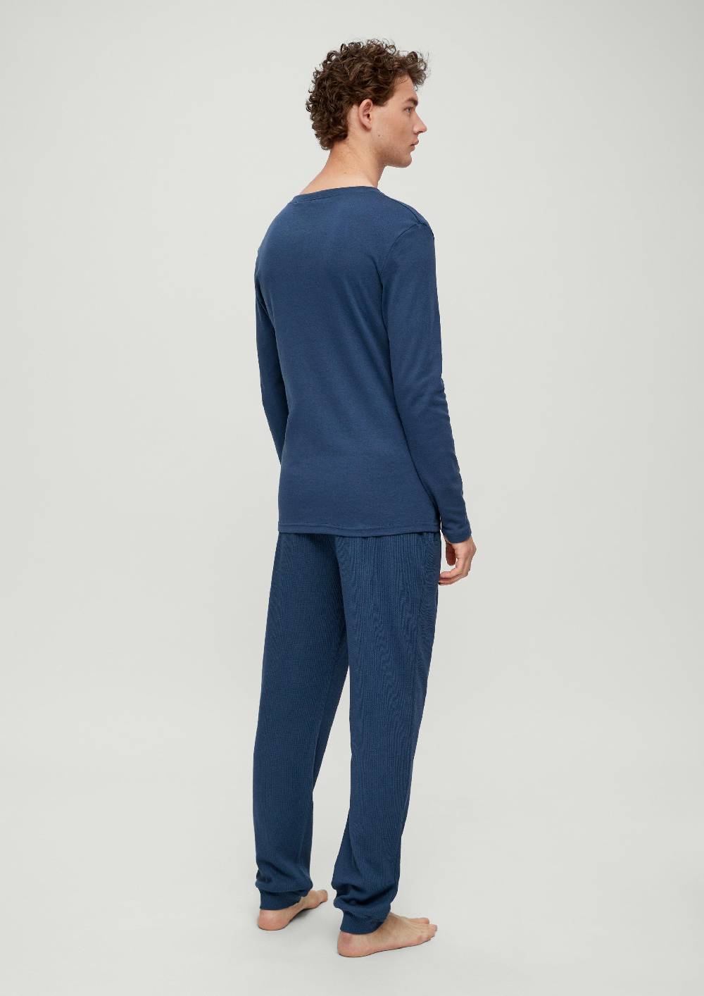 S.Oliver Pyjamahose Mit Waffelpiqué-Struktur